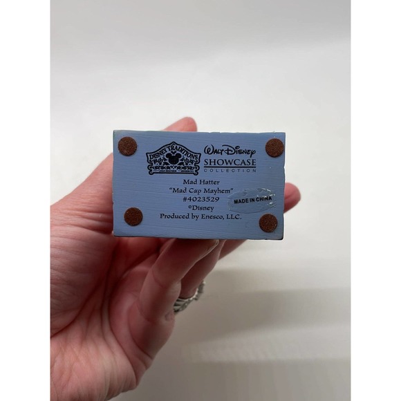 Jim Shore Disney Traditions Mad Cap Mayhem Mad Hatter Alice in Wonderland RARE - Picture 6 of 11